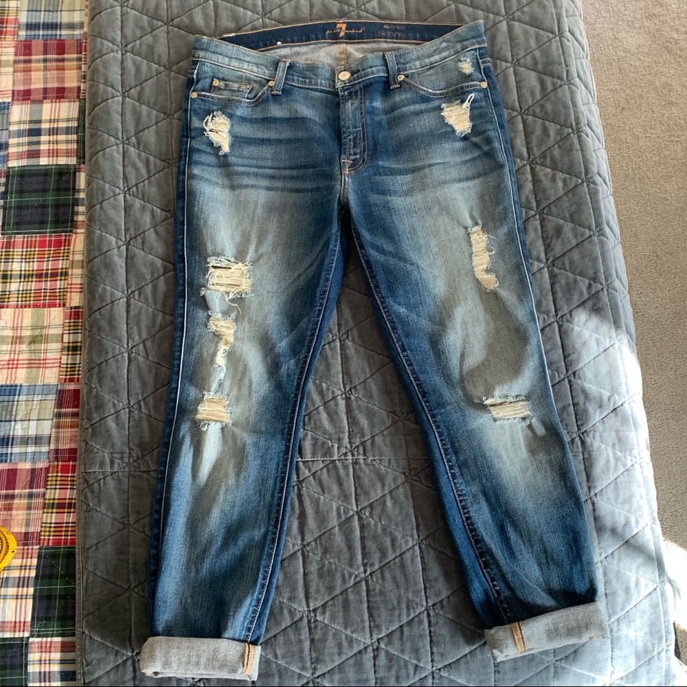7 for All mankind ankle skinny jeans